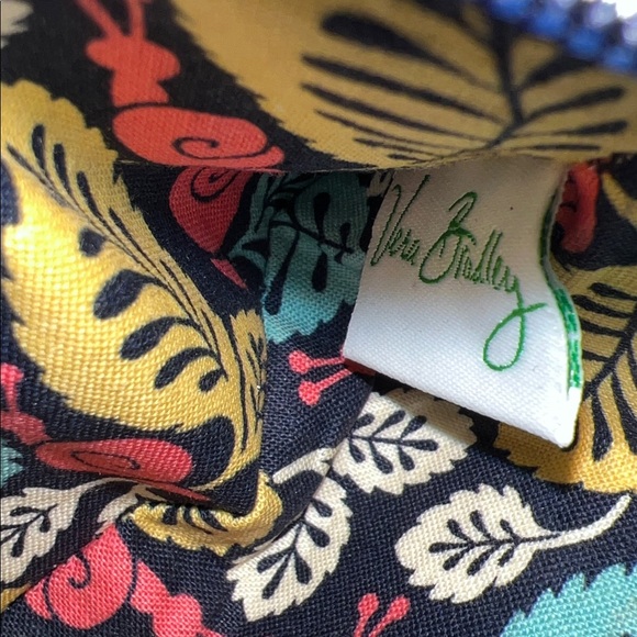 VERA BRADLEY Happy Snails 2011 Patchwork Snap Wallet Blue Yellow Orange Y2K - Picture 13 of 14